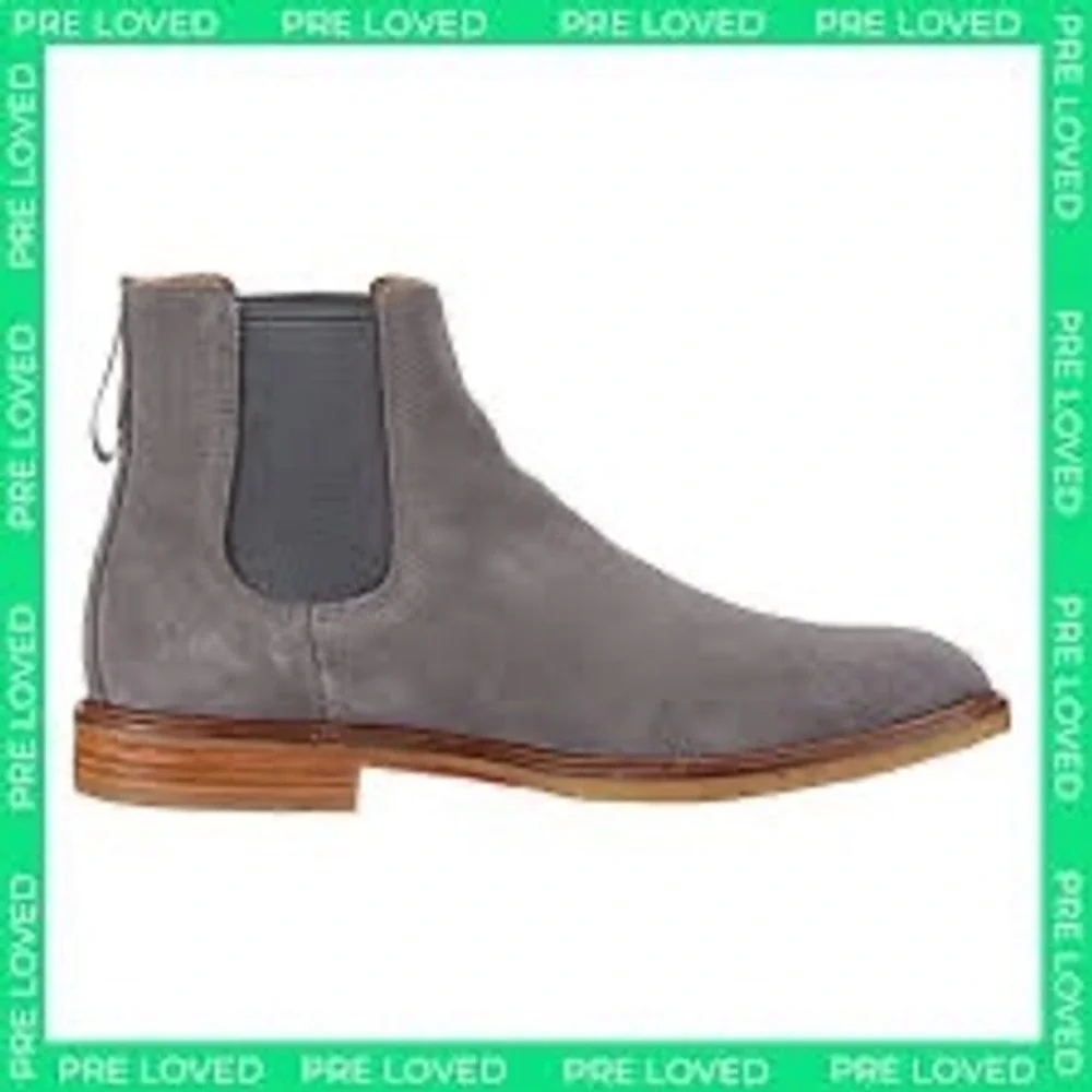 Clarks Clarkdale Gobi Mens Grey Suede Chelsea Boots 61279310 Size 10
